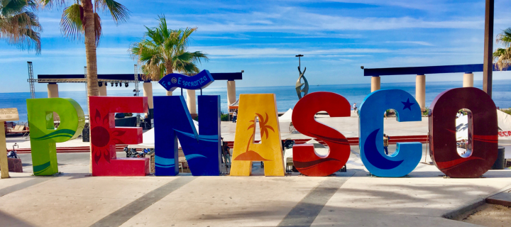 PEÑASCO sign at the malecon in Rocky Point Mexico. Cheap Mexican Insurance.