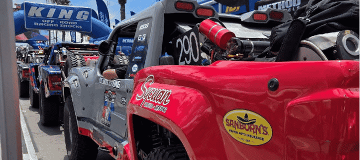SCORE Baja 500 Ochoa Racing Truck. Sanborn's Mexico Insurance