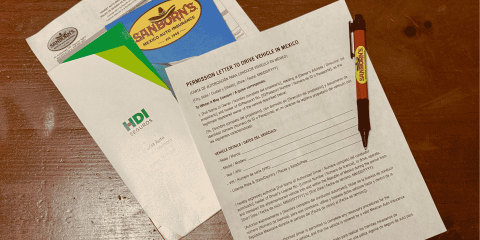 ejemplo de carta de permiso para conducir en Mexico. Seguro de auto para Mexico