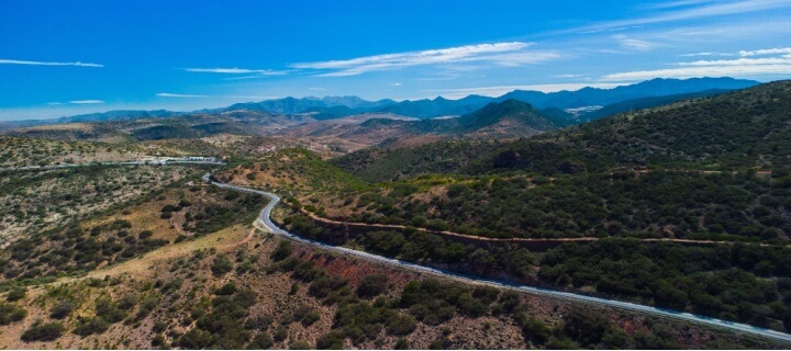 Carretera en San Luis Potosi Mexico. Aseguranza para Mexico barata. 