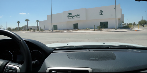 Oficina de Banjercito para tramitar permiso de importacion temporal. Aseguranza para Mexico.