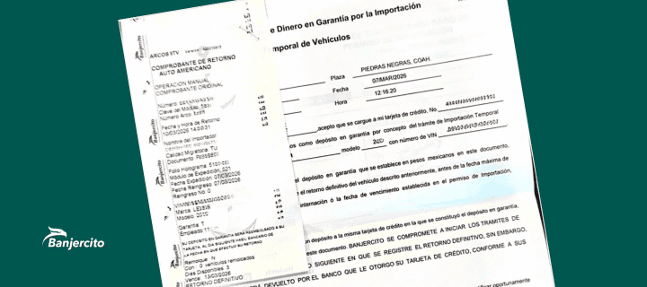 Cancelacion de Permiso de importacion temporal banjercito. Retorno definitivo de auto americano. Seguro de auto para Mexico