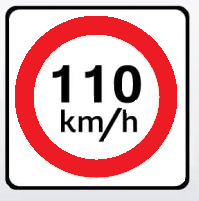 mexican speed limit sign